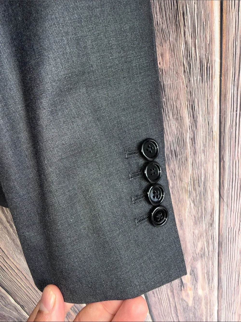 Indochino 100% Wool Sport Coat Blazer Gray Custom size 38-40